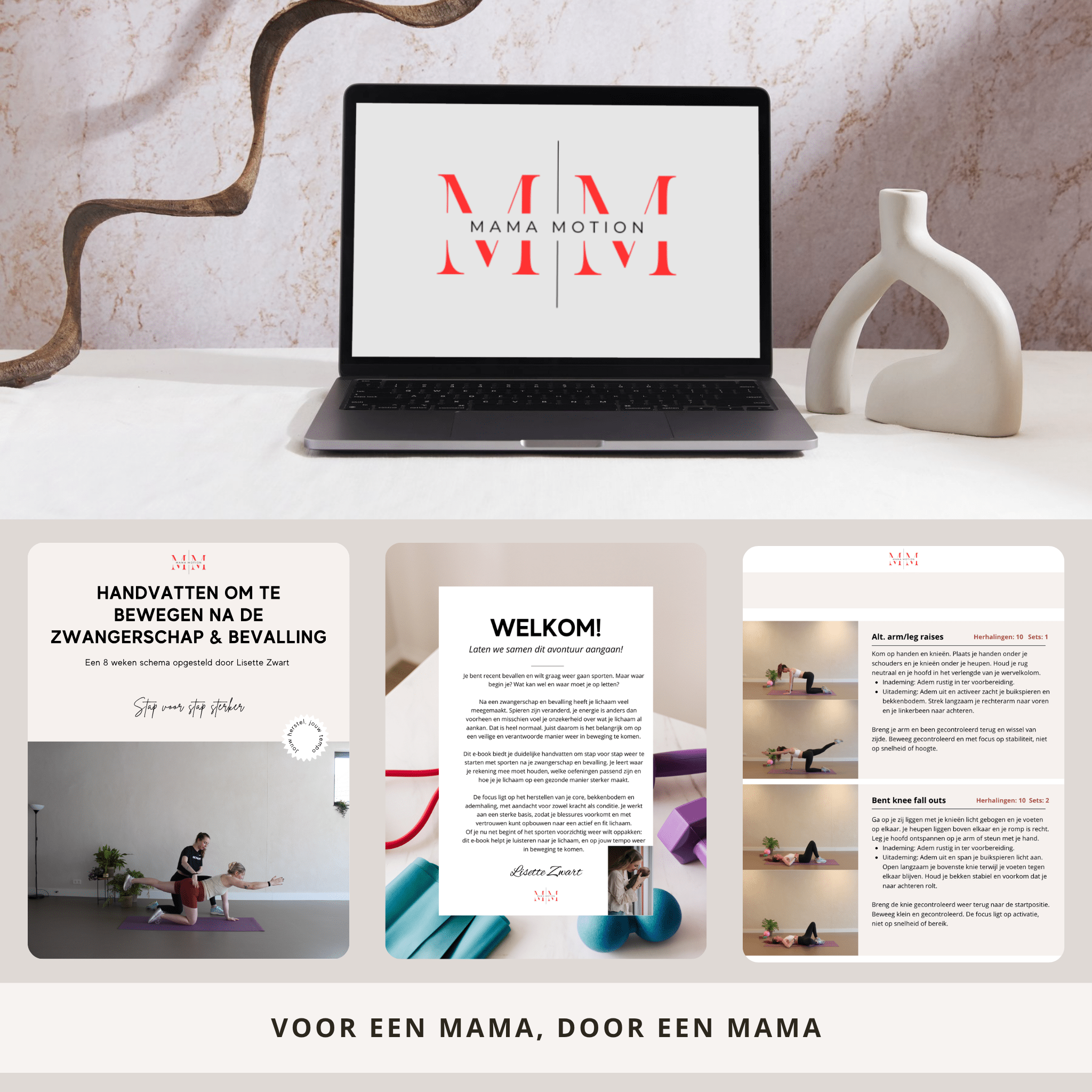 Mama MotionTraining e-Book preview post partum schema